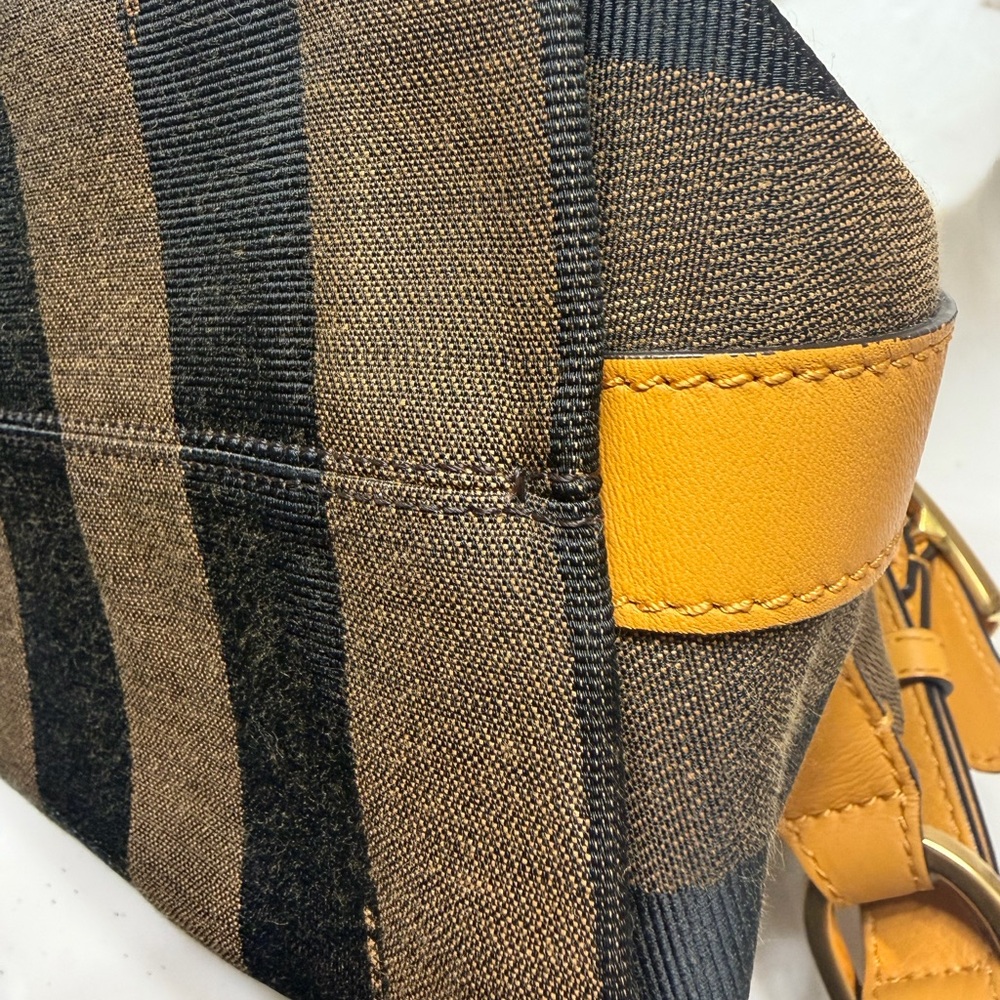 Authentic Fendi Pequin Striped Hobo Bag - Picture 7 of 9